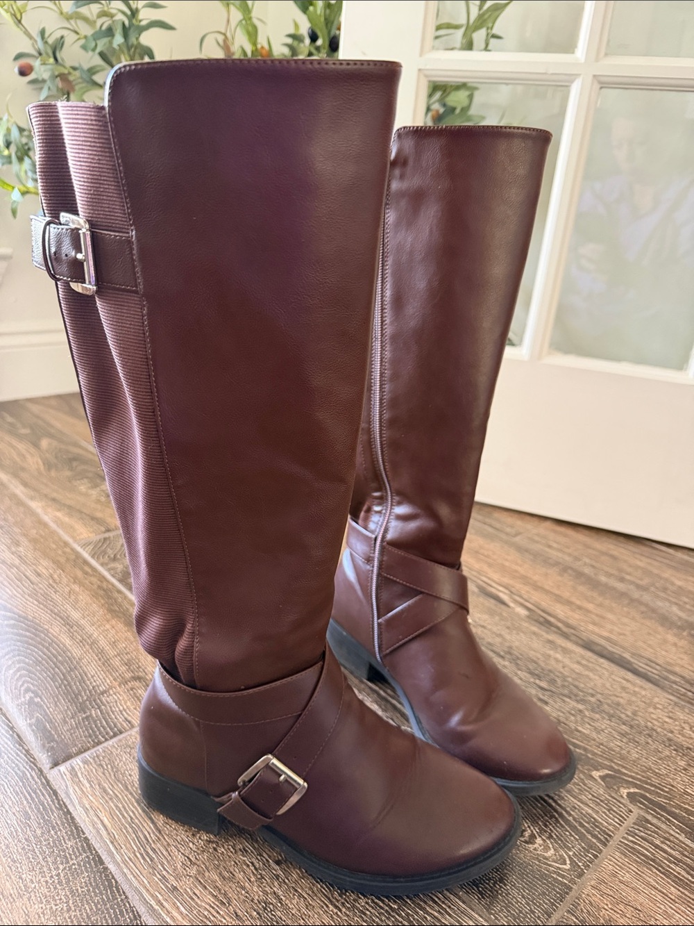 torrid Brown Tall Buckle Riding Boots